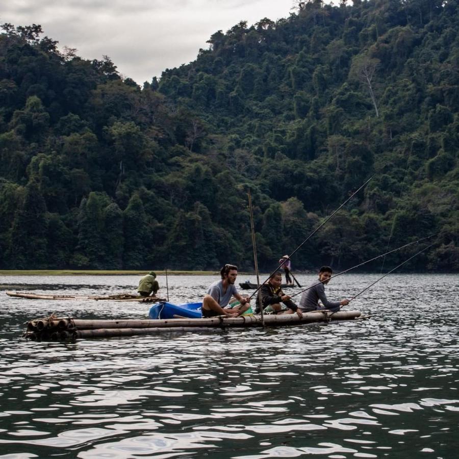 ホテルBa Be Lakeside Bungalow Coc Pouc エクステリア 写真